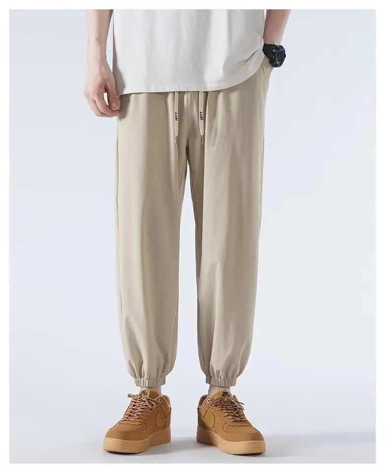 Men Japanese Ice Silk Leg-toe Pants Black — feature 14