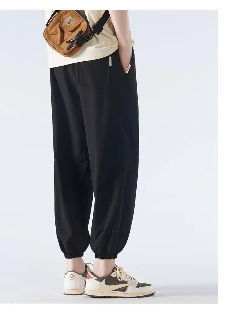 Men Japanese Ice Silk Leg-toe Pants Black — feature 19