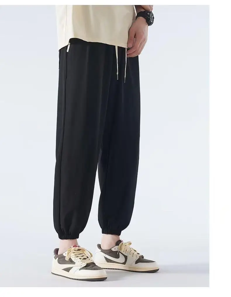 Men Japanese Ice Silk Leg-toe Pants Black — feature 21