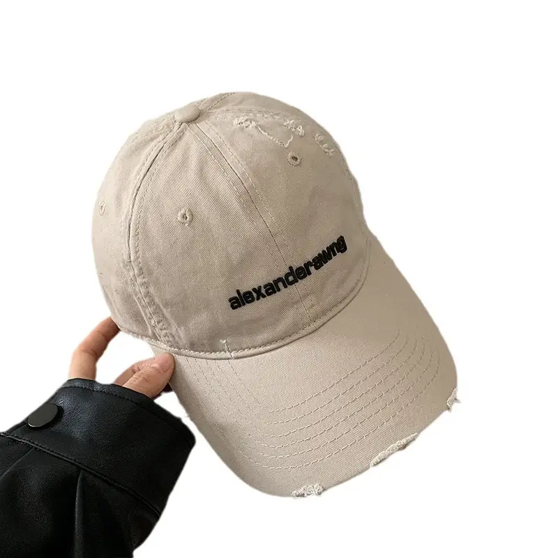 Korean-style Beige Baseball Cap for Women - Image 13