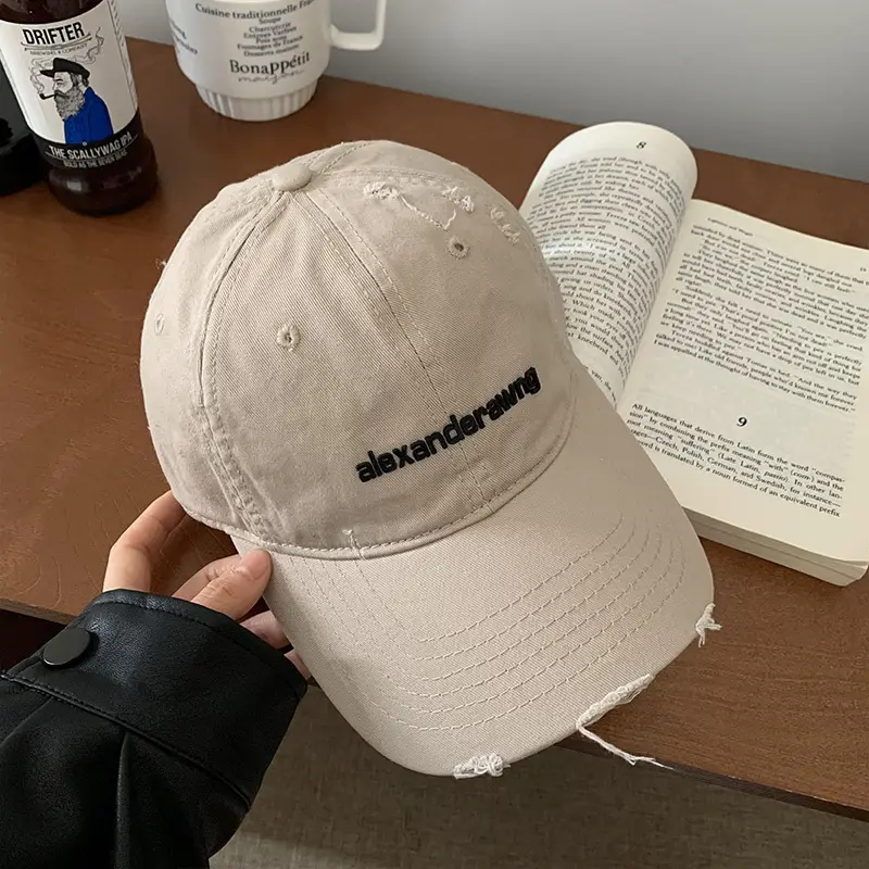 Korean-style Beige Baseball Cap for Women - Image 7