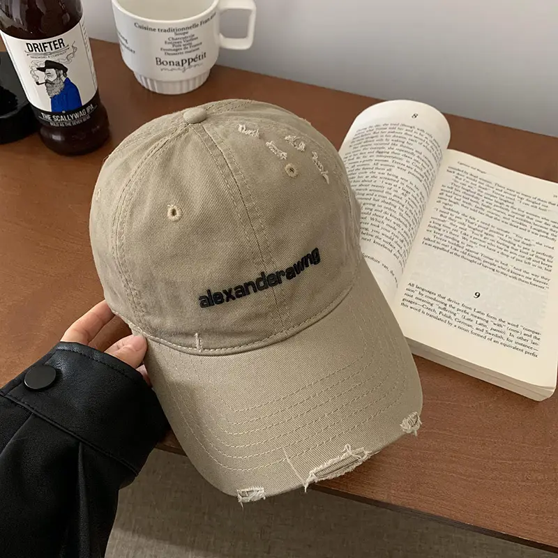 Korean-style Beige Baseball Cap for Women - Image 8