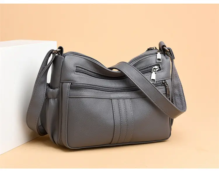 Black PU Leather Textured Crossbody Bag for Women — feature 16