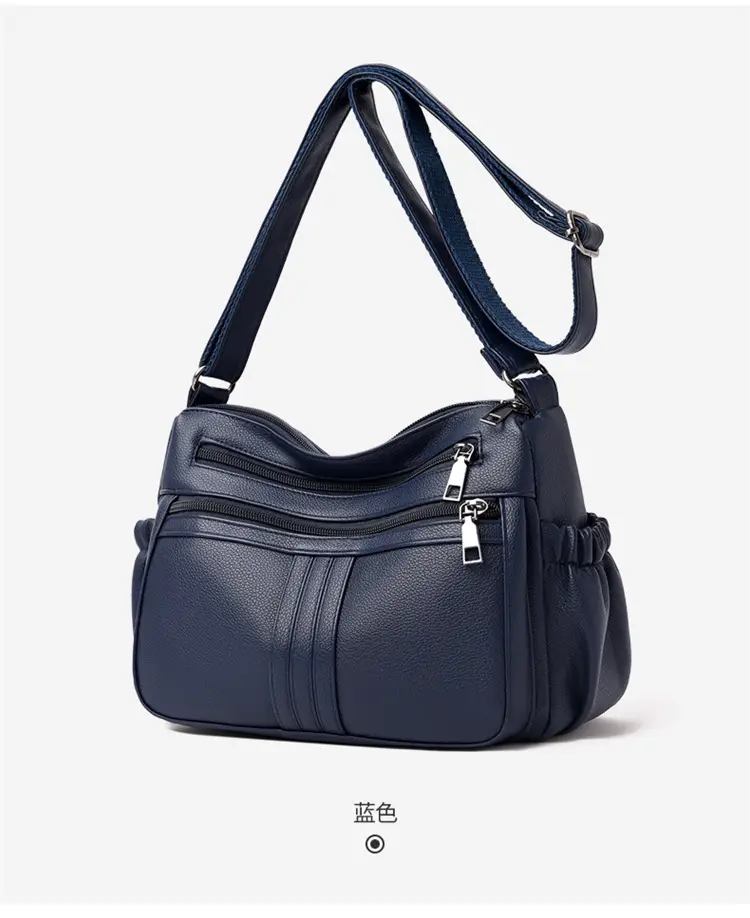 Black PU Leather Textured Crossbody Bag for Women — feature 25