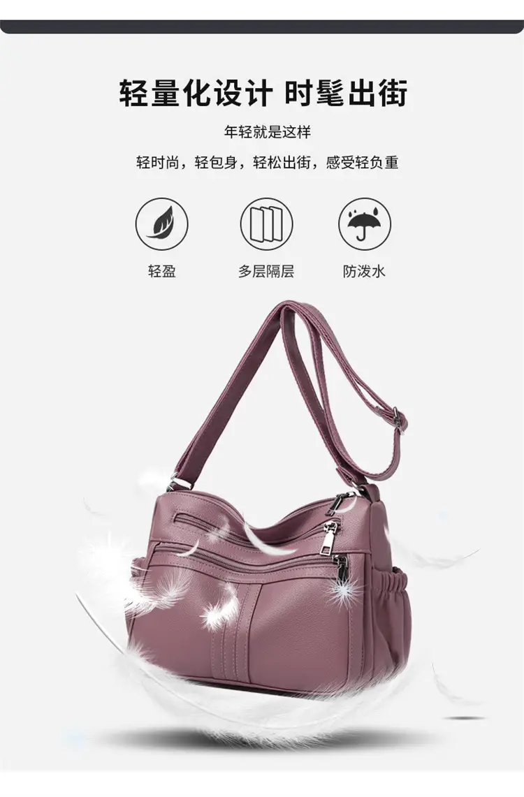 Black PU Leather Textured Crossbody Bag for Women — feature 9