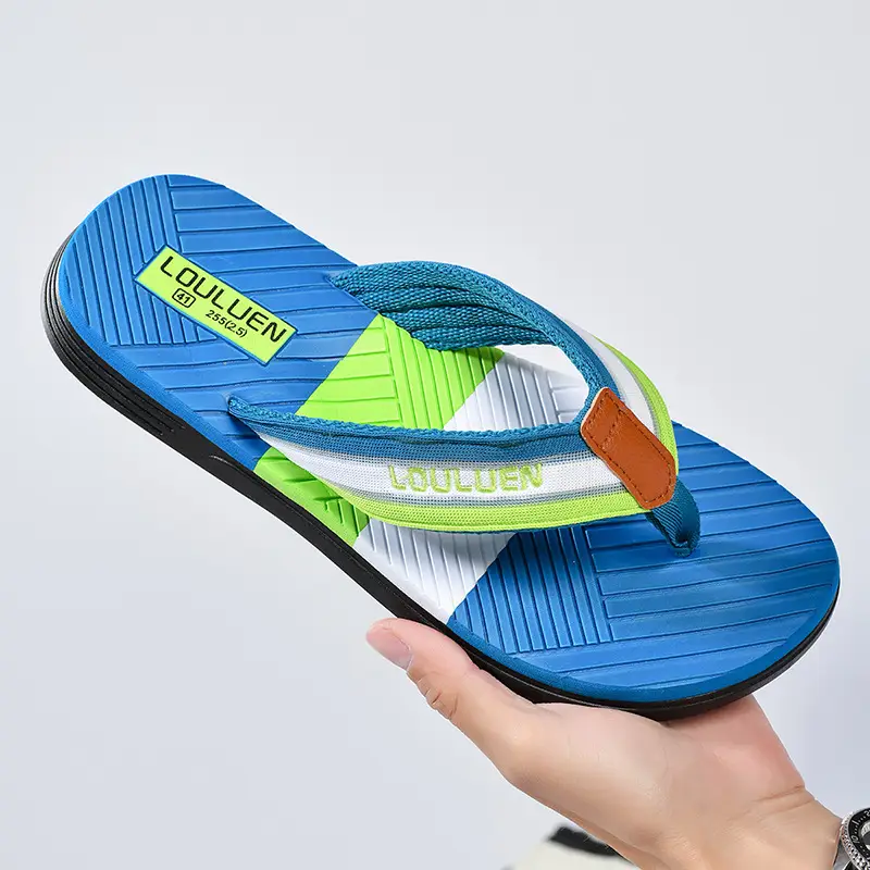 Summer new men's flip-flops non-slip outer wear flip-flops men's outdoor beach shoes European and American sandals wholesale - Image 6