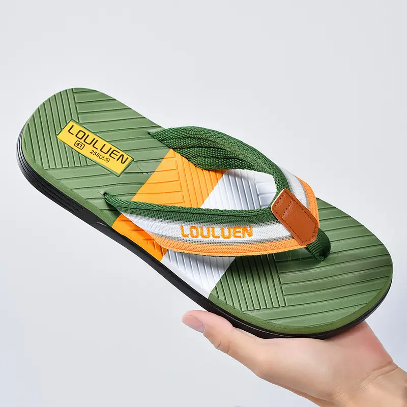 Summer new men's flip-flops non-slip outer wear flip-flops men's outdoor beach shoes European and American sandals wholesale - Image 7