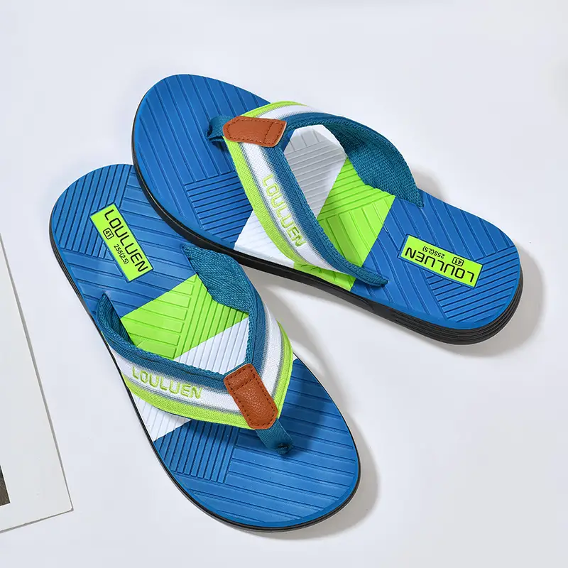 Summer new men's flip-flops non-slip outer wear flip-flops men's outdoor beach shoes European and American sandals wholesale - Image 4