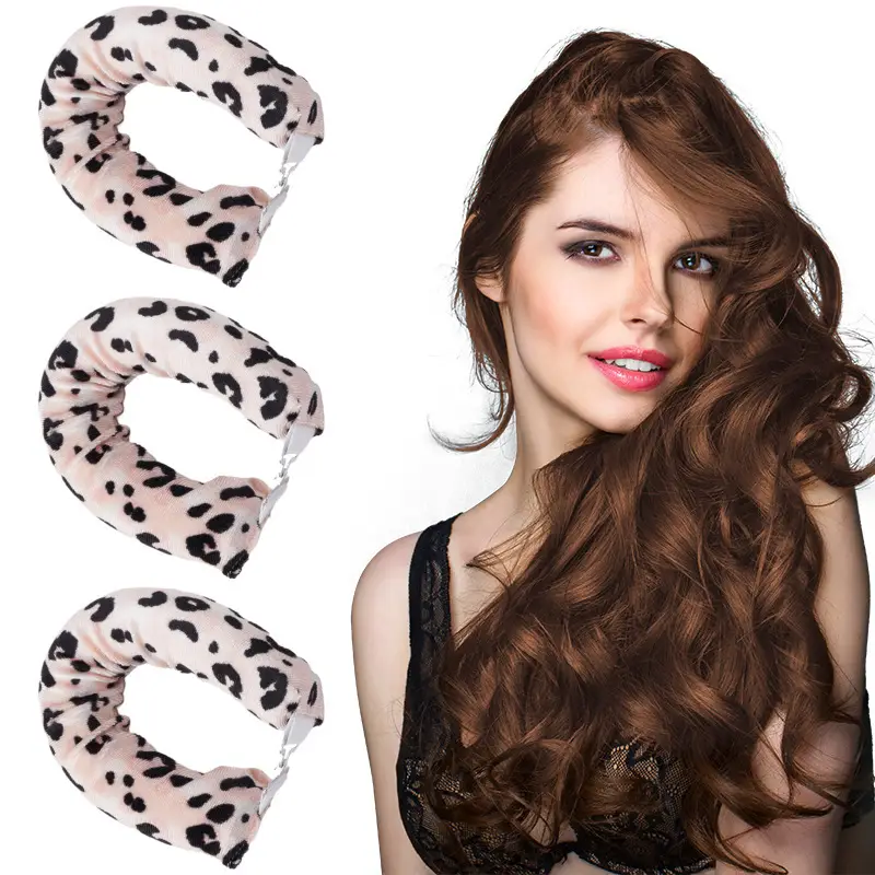 3-Piece Velvet Hair Curling Iron Set for Big Wave Curls - Image 14