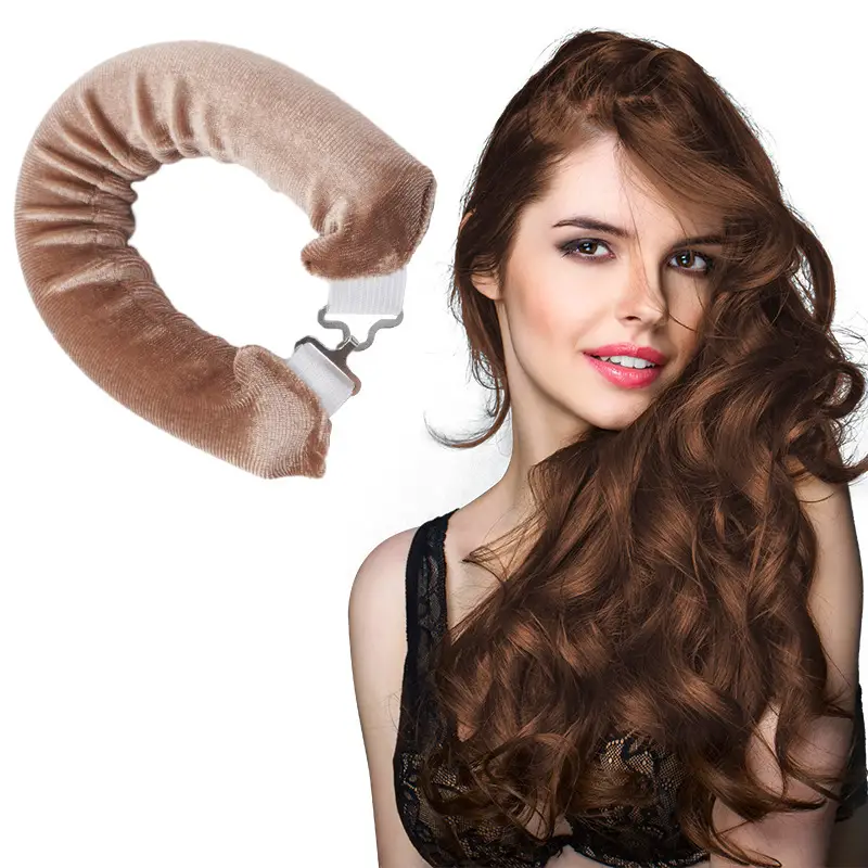 3-Piece Velvet Hair Curling Iron Set for Big Wave Curls - Image 3