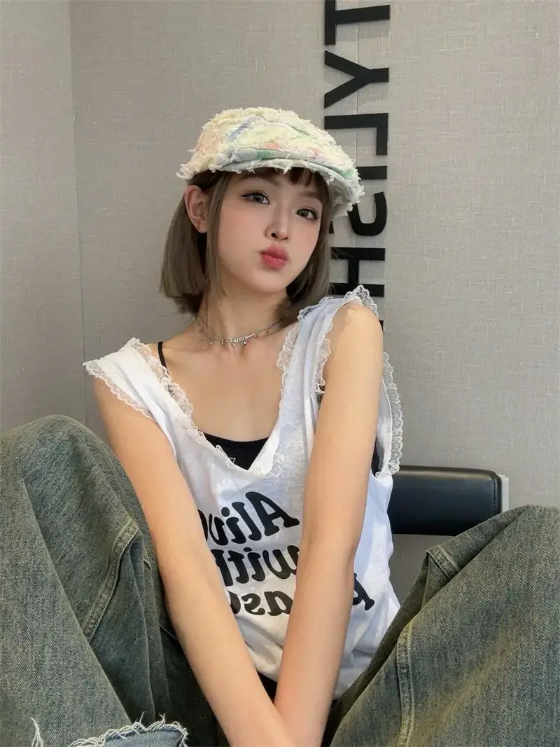 Women's Anti-Face Korean Plaid Beret Cap Small — feature 9