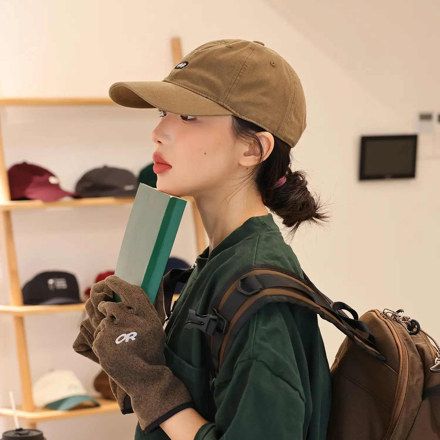 Black Japanese Embroidered Baseball Cap for Men Women Summer Sun Protection - Image 5