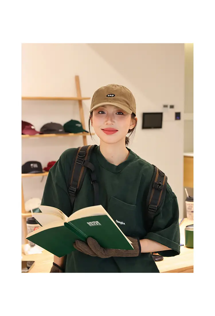 Black Japanese Embroidered Baseball Cap for Men Women Summer Sun Protection — feature 2