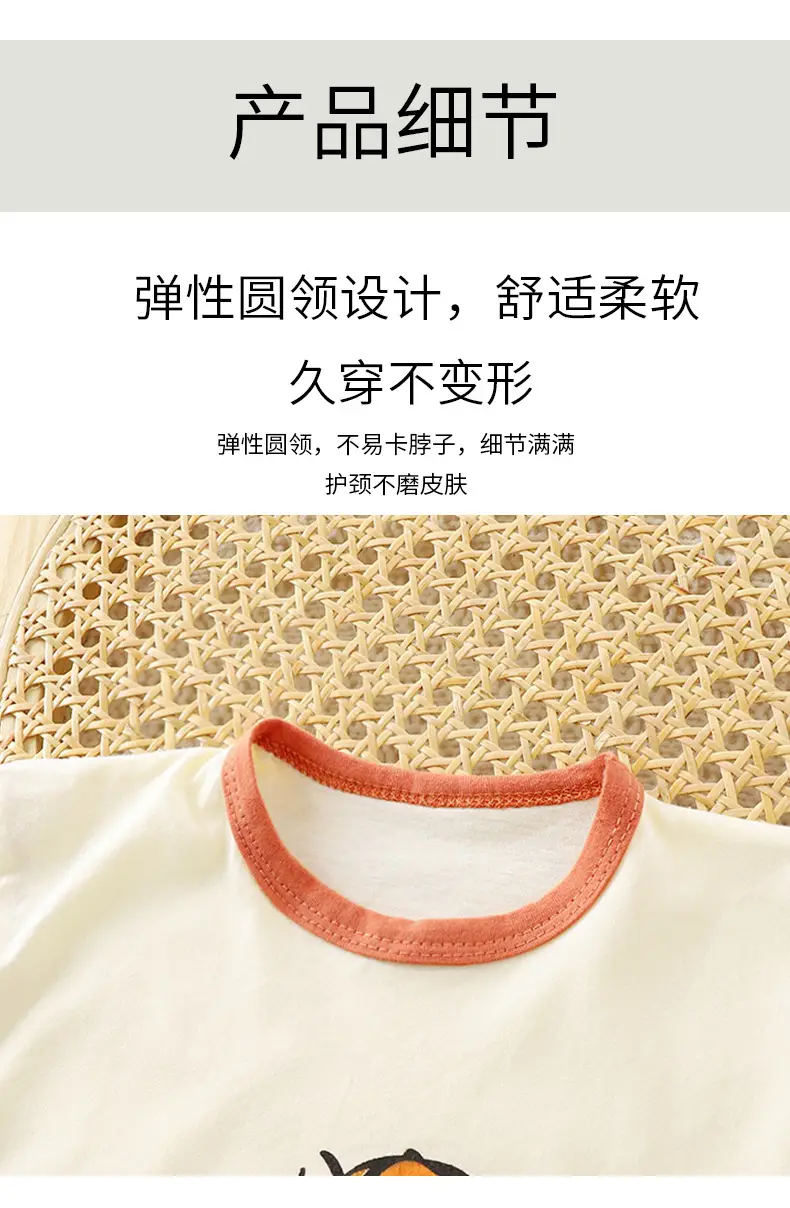 Kids Cotton Short Sleeve Baby Shorts Set Summer New Boys — feature 16
