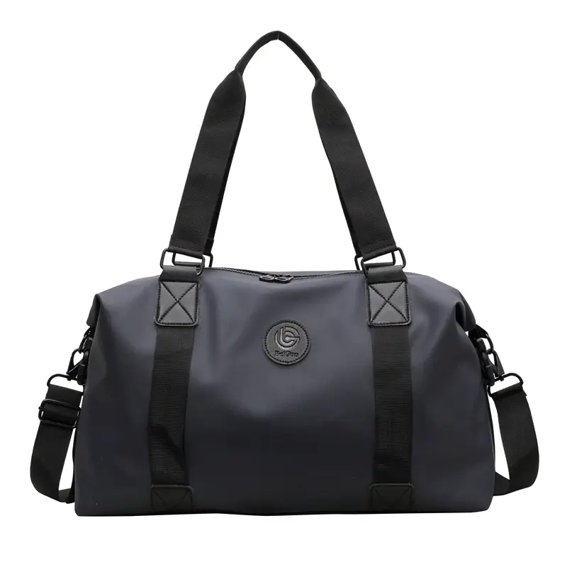 Navy Blue Large Capacity Shoulder Travel Bag - Image 9