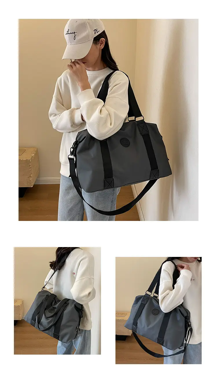 Navy Blue Large Capacity Shoulder Travel Bag — feature 10