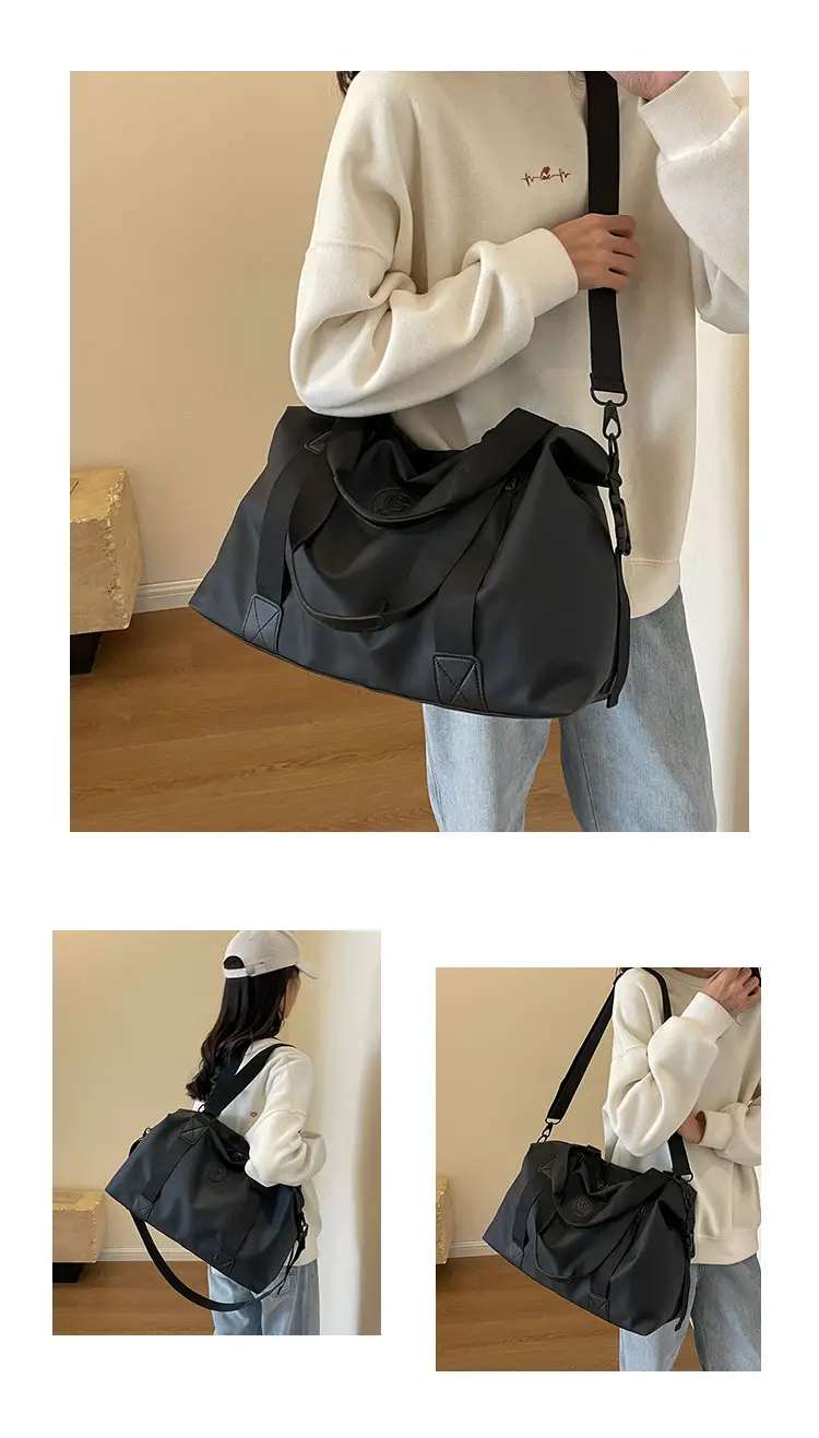 Navy Blue Large Capacity Shoulder Travel Bag — feature 11