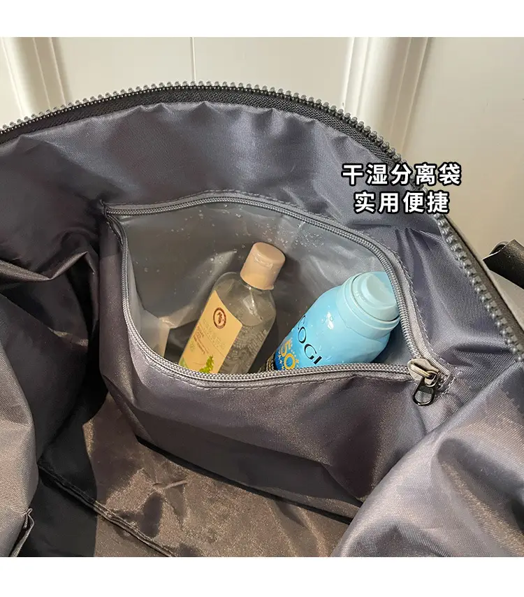 Navy Blue Large Capacity Shoulder Travel Bag — feature 6