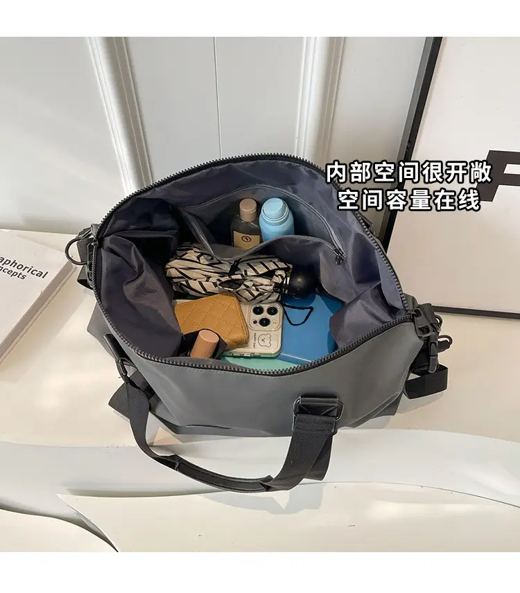 Navy Blue Large Capacity Shoulder Travel Bag — feature 8