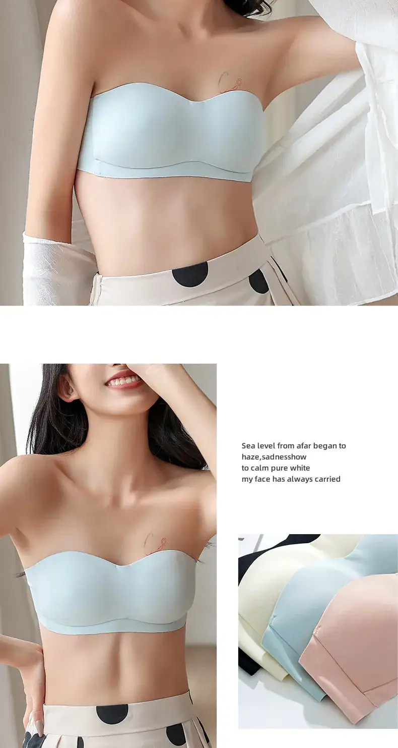 Traceless Strapless Underwear Women Small Push-Up Breathable — feature 18