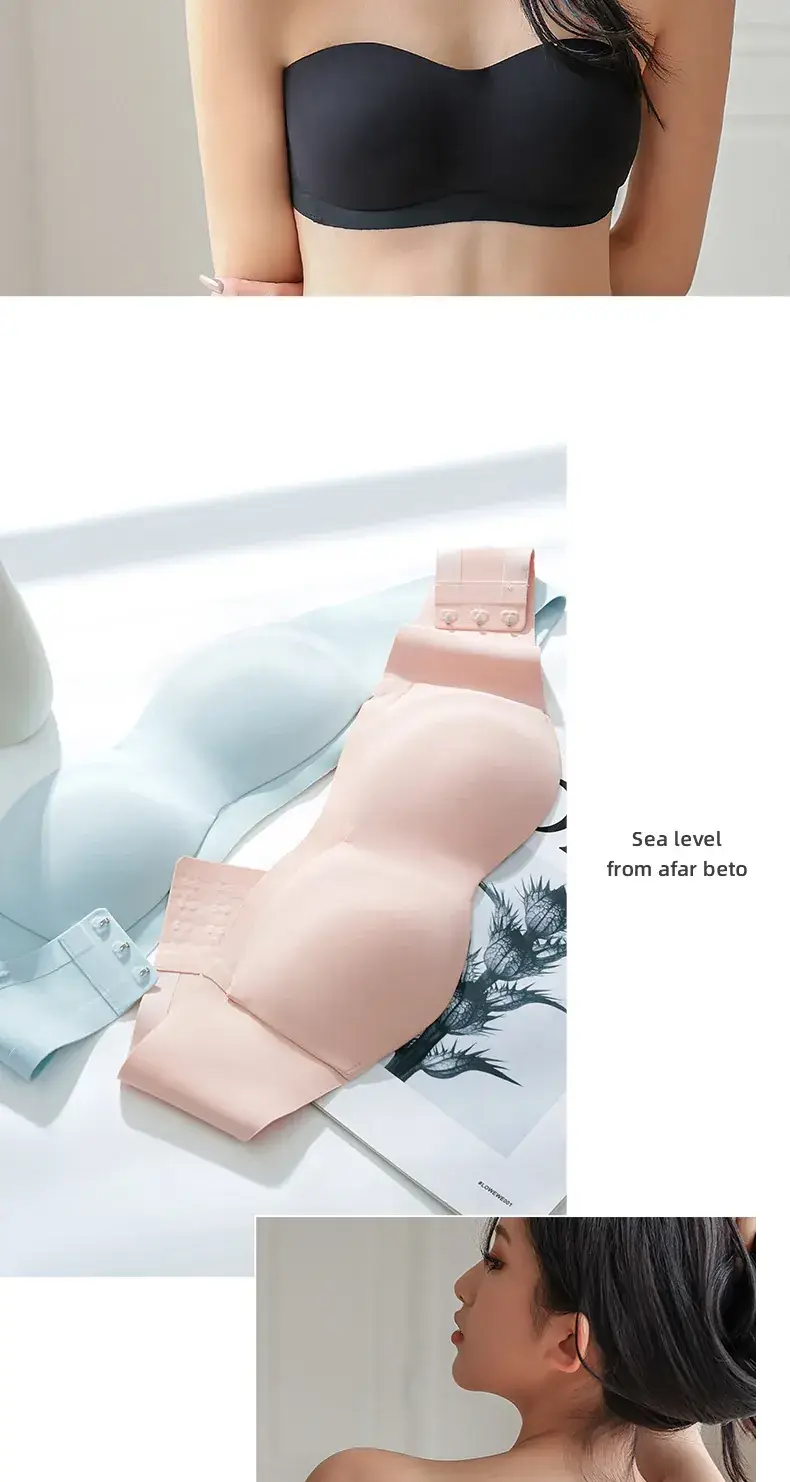 Traceless Strapless Underwear Women Small Push-Up Breathable — feature 20