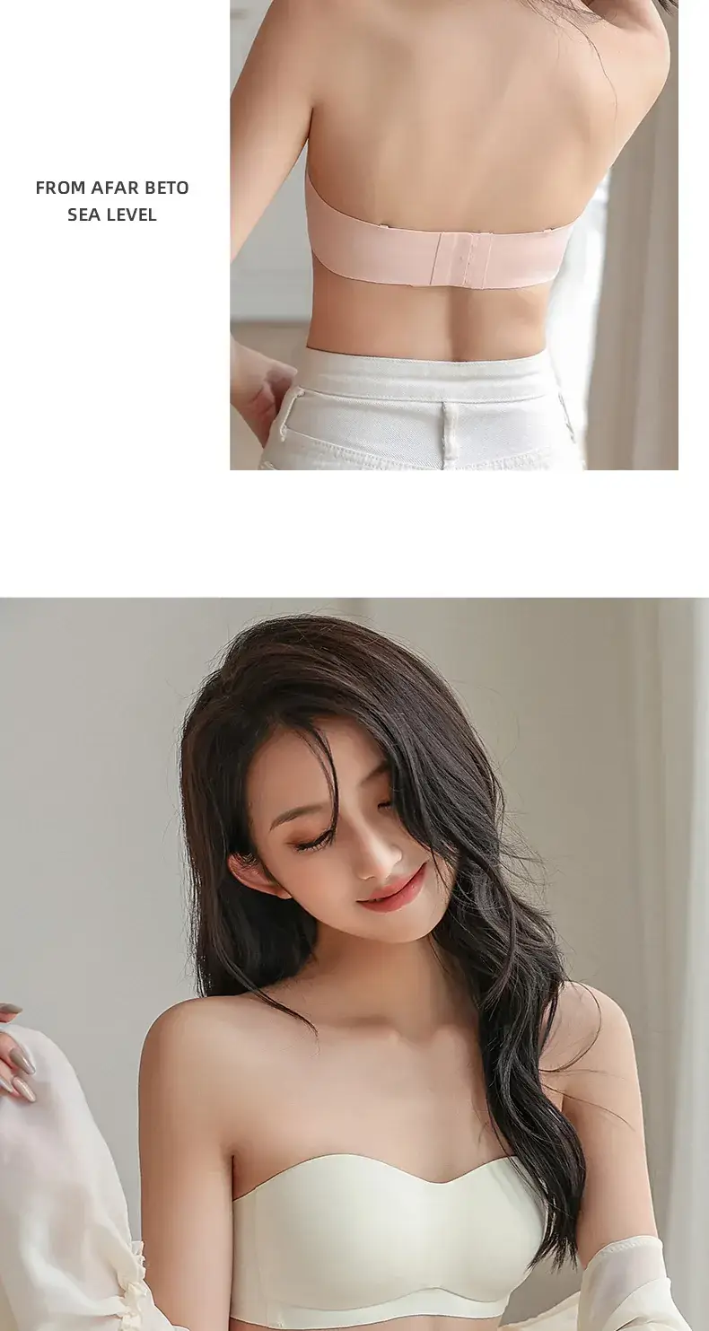Traceless Strapless Underwear Women Small Push-Up Breathable — feature 21
