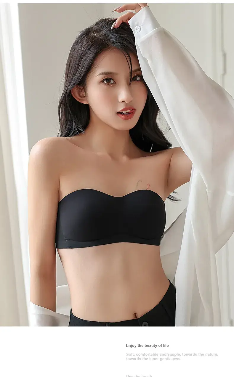 Traceless Strapless Underwear Women Small Push-Up Breathable — feature 25