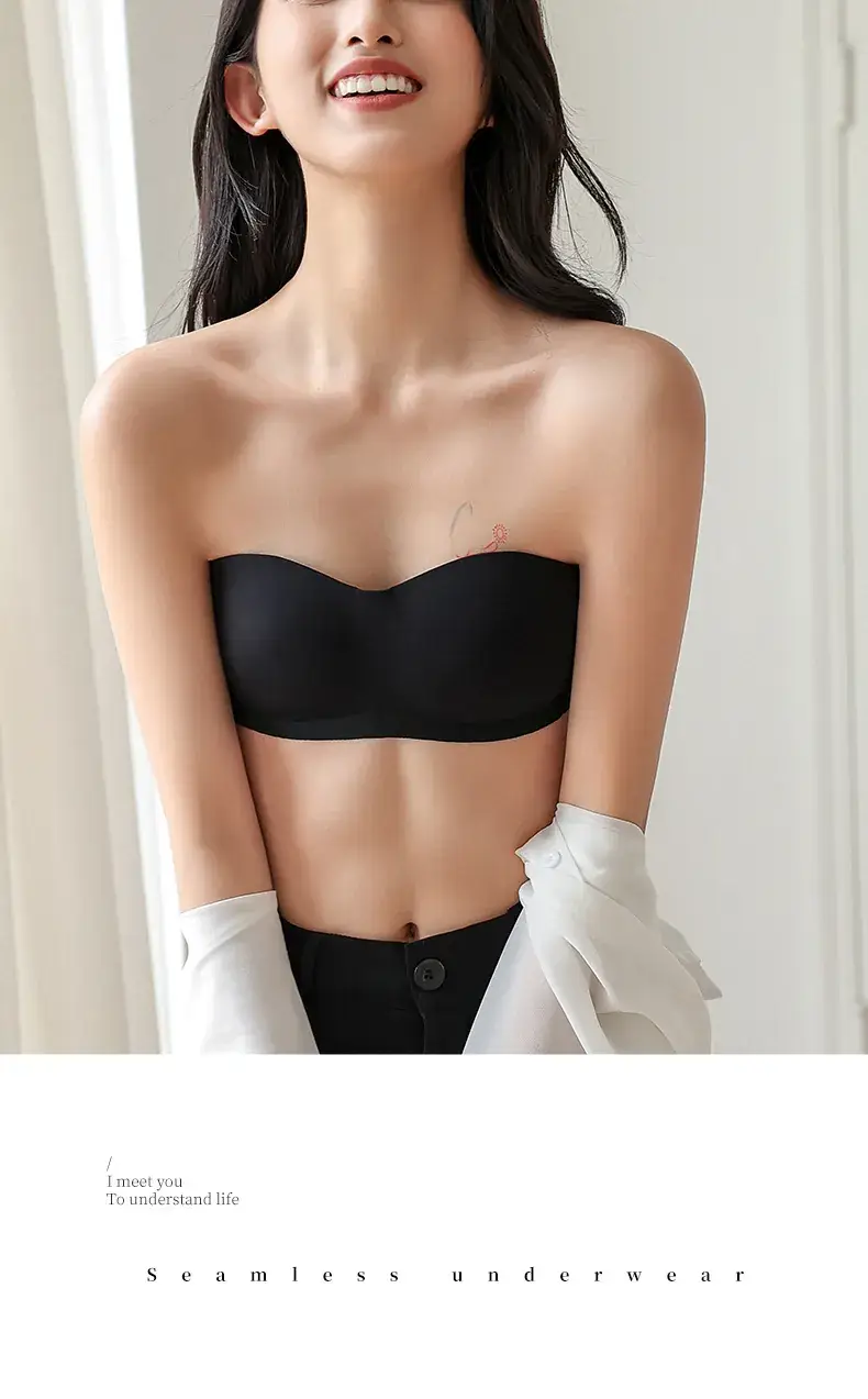 Traceless Strapless Underwear Women Small Push-Up Breathable — feature 27