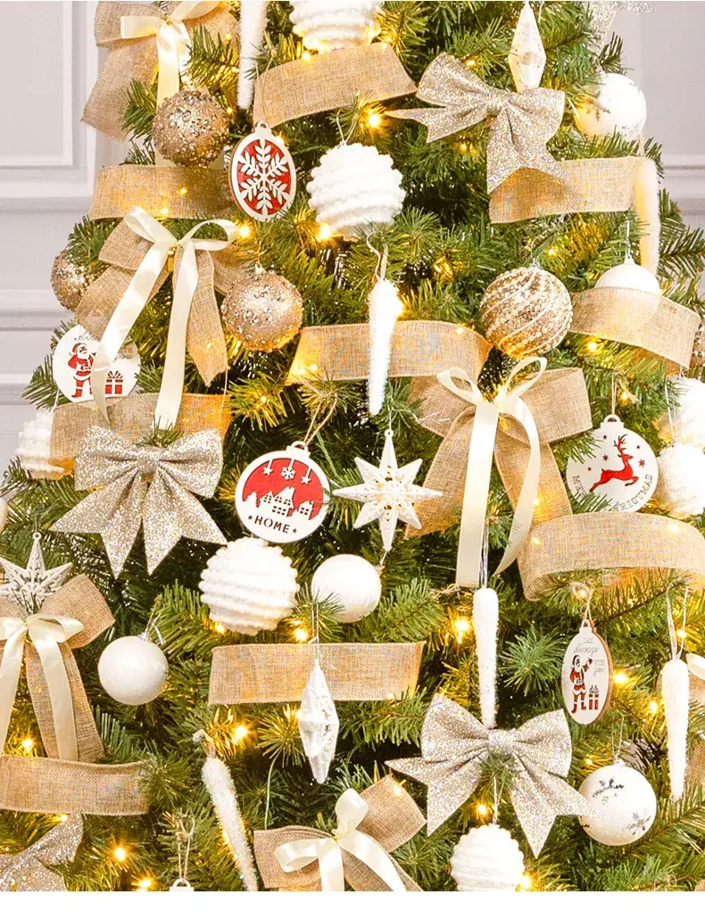 Red Glitter Christmas Bow Decor Pendants — feature 9