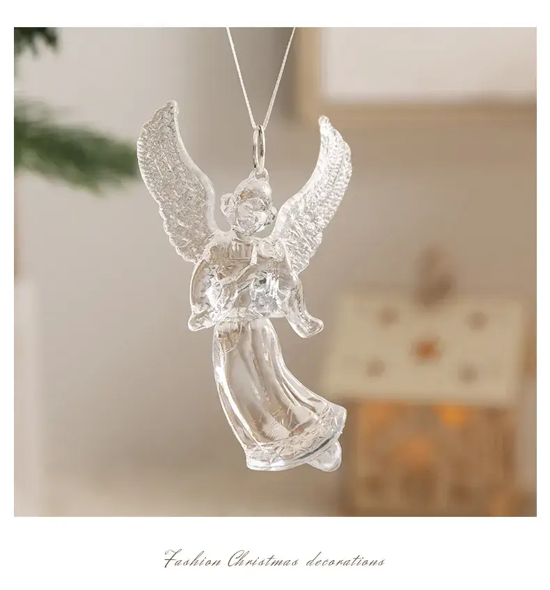 Crystal Snowflake Christmas Tree Pendant 8cm — feature 5