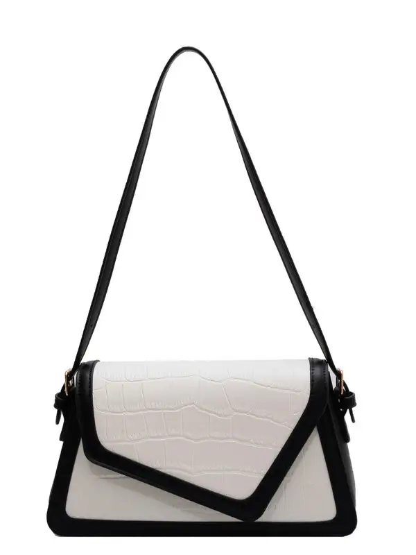 2026 Croc Underarm Bag Black White Crossbody - Image 9