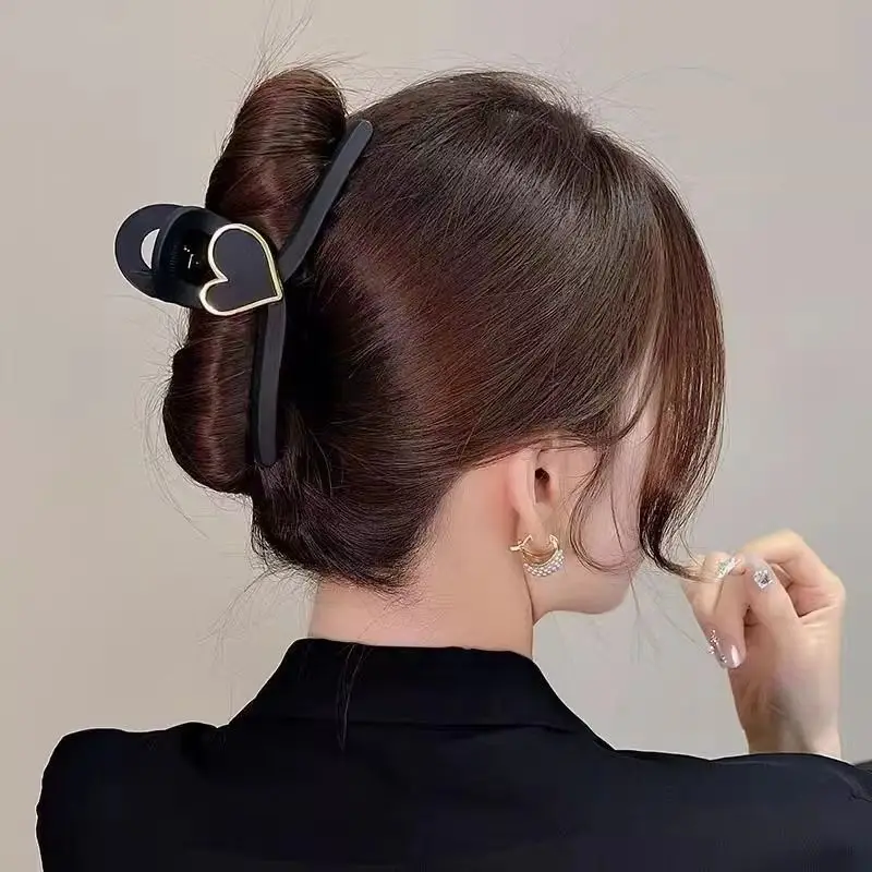 Heart Design Hair Clip with Big Grip for Women - Image 3