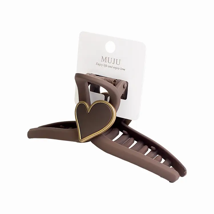 Heart Design Hair Clip with Big Grip for Women - Image 6