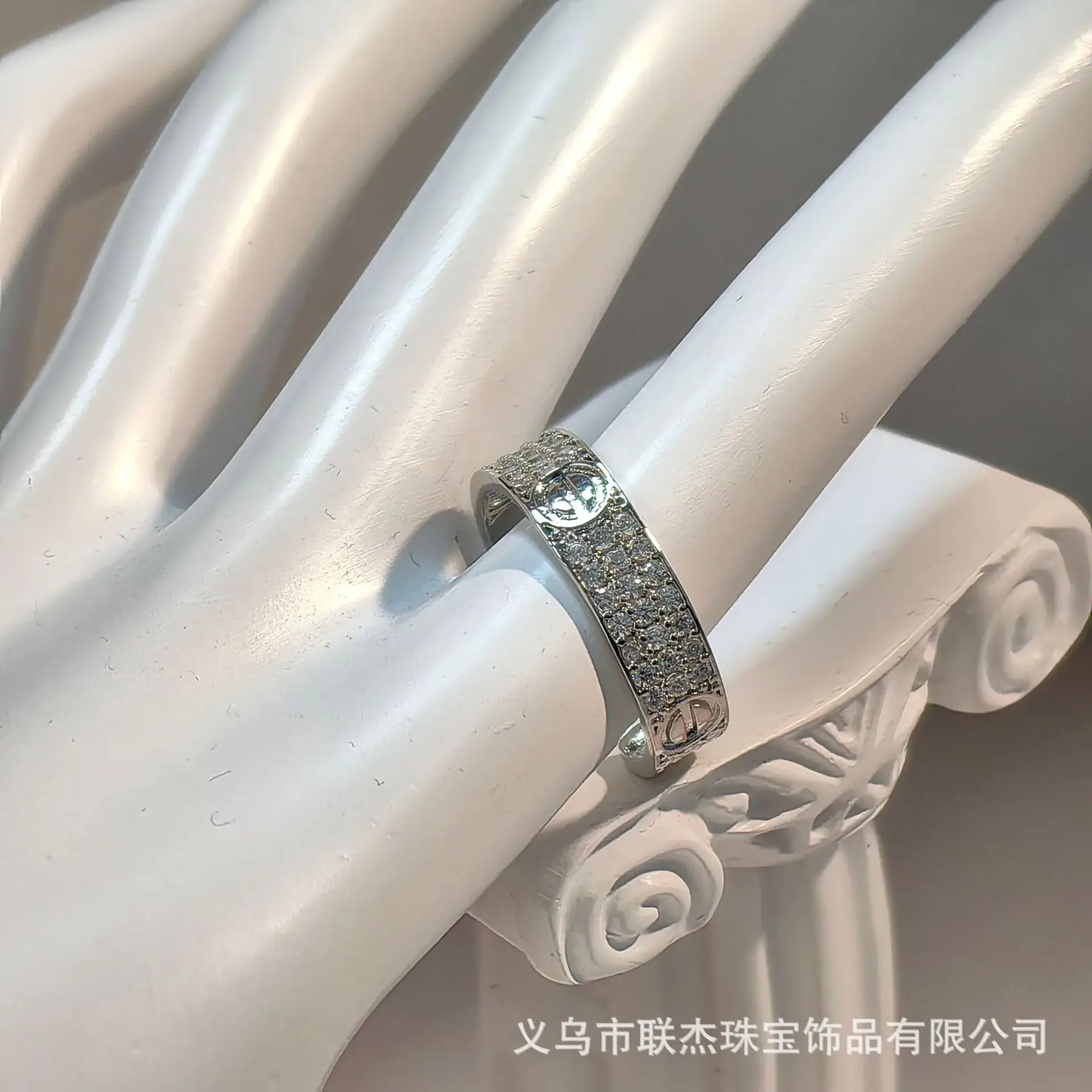 18K Gold Plated Diamond Ring for Men - Image 2