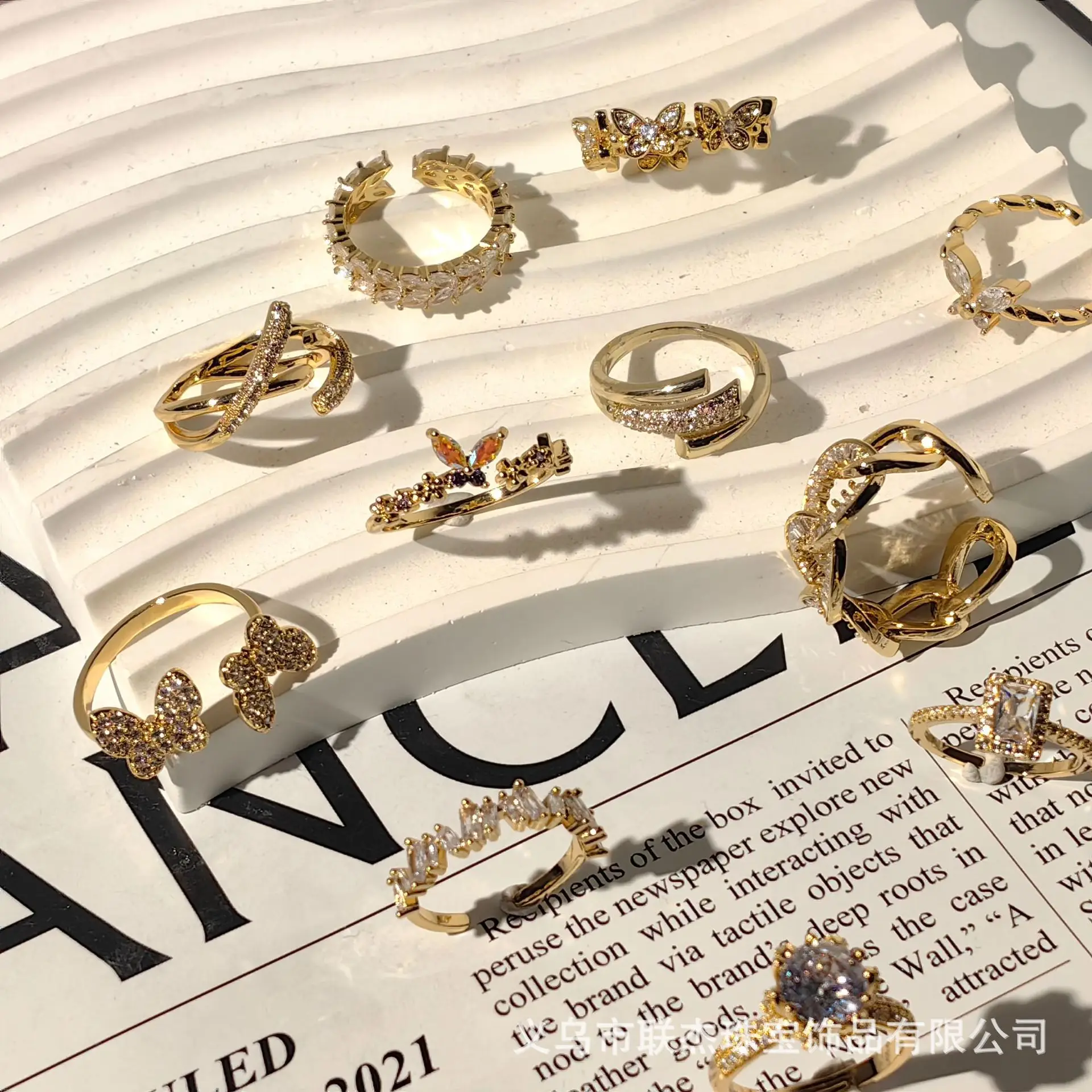 18K Gold Plated Diamond Ring for Men — feature 1