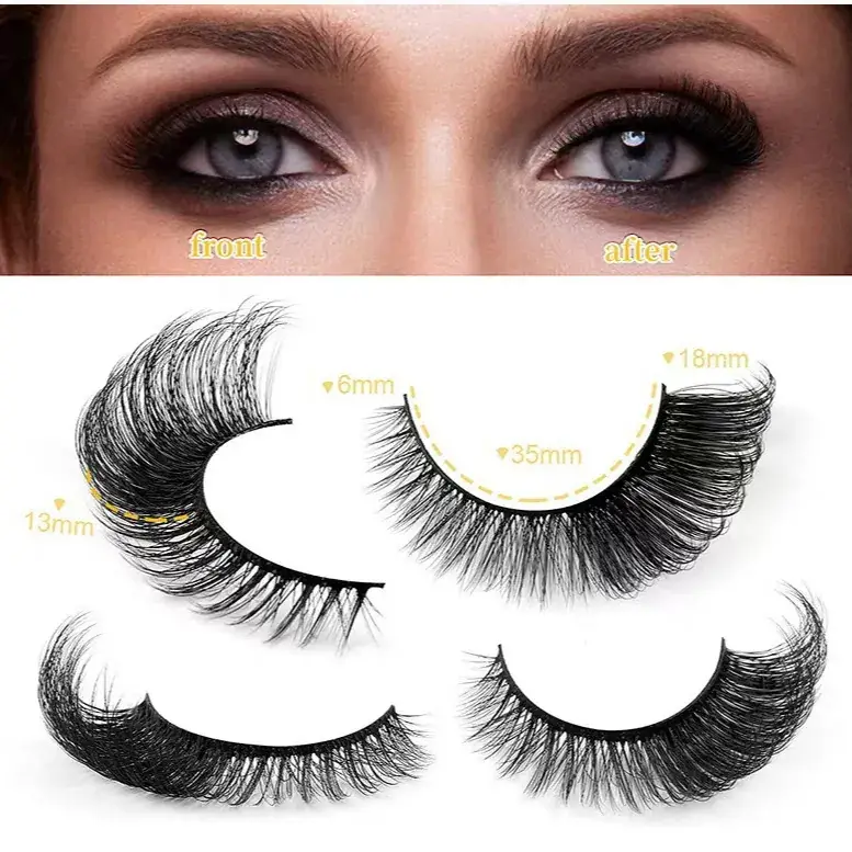 False Eyelashes Thick Natural Export Style - Image 5