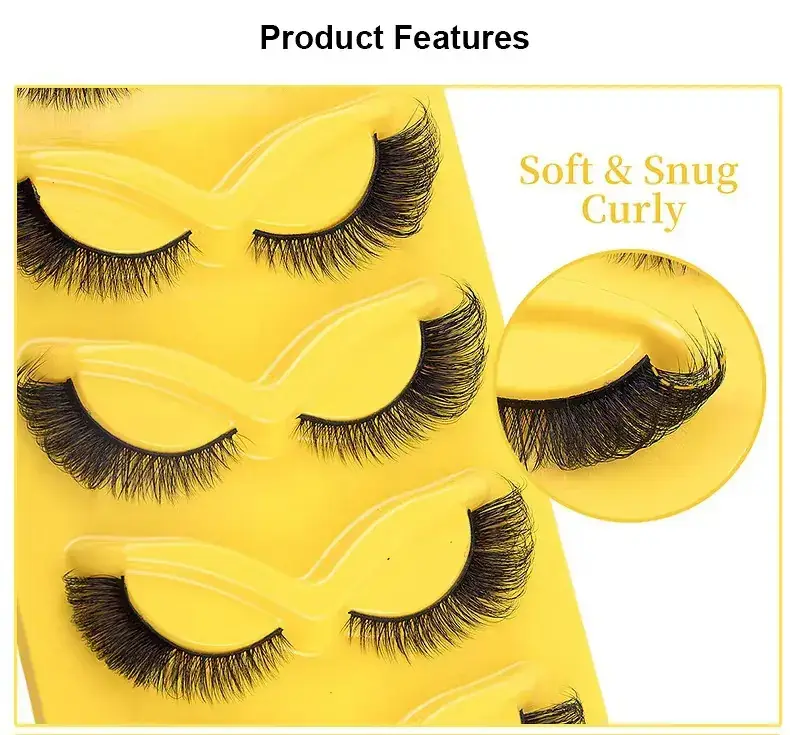 False Eyelashes Thick Natural Export Style — feature 19