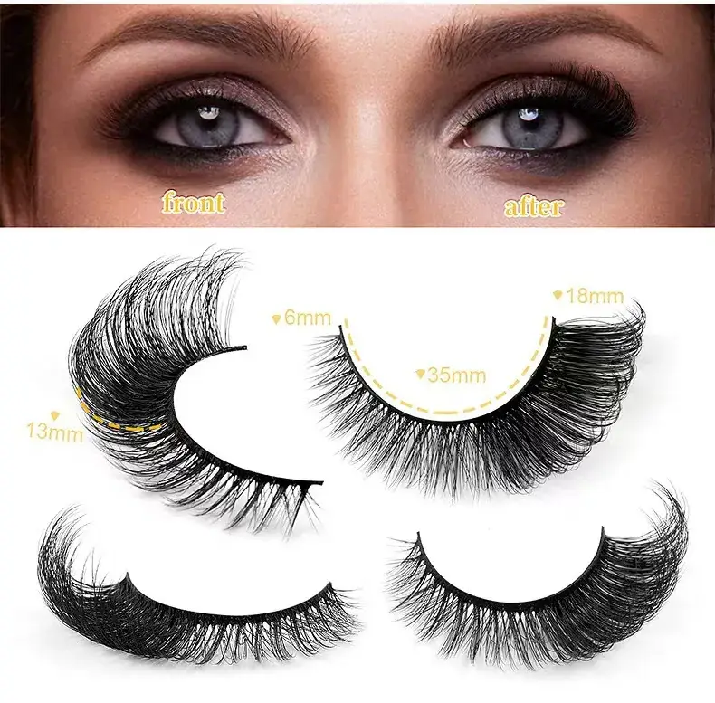 False Eyelashes Thick Natural Export Style — feature 20