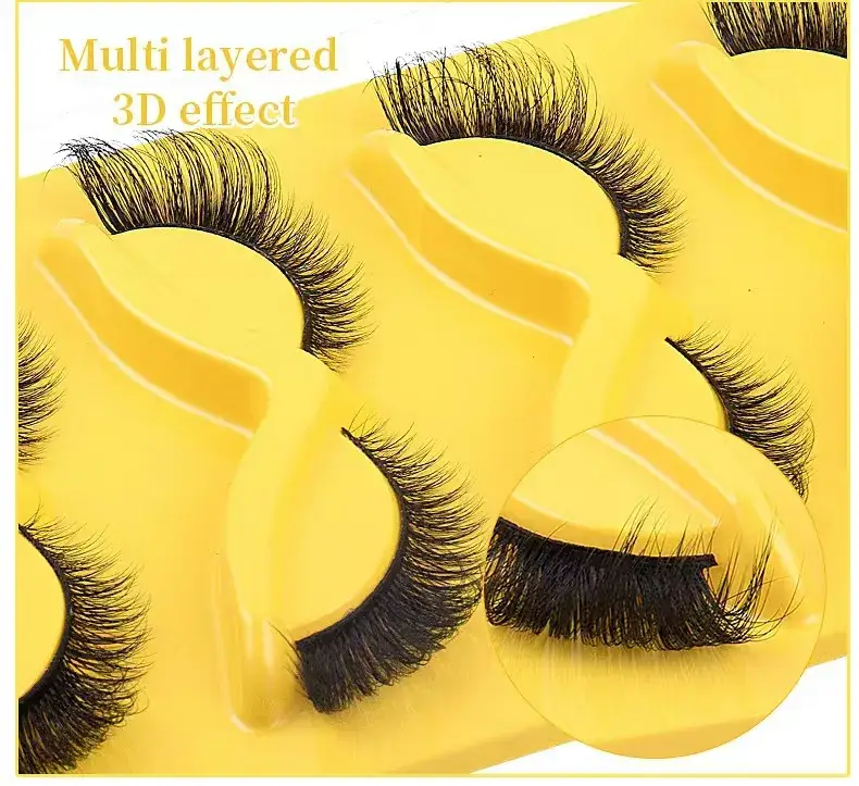False Eyelashes Thick Natural Export Style — feature 3