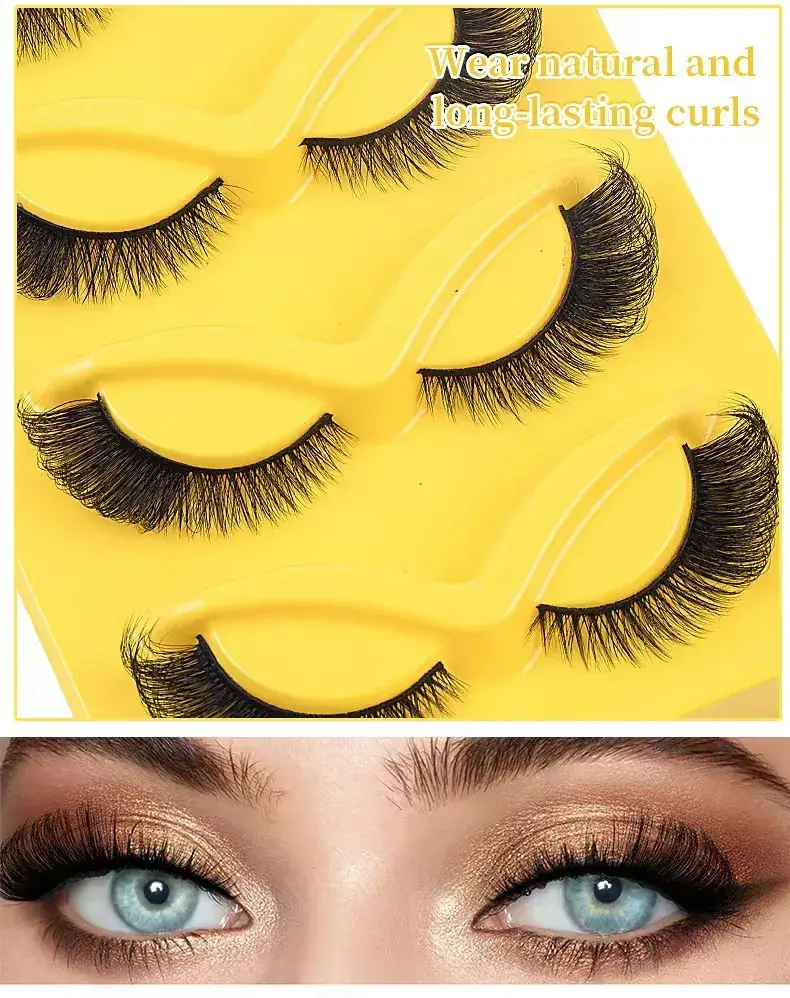 False Eyelashes Thick Natural Export Style — feature 4
