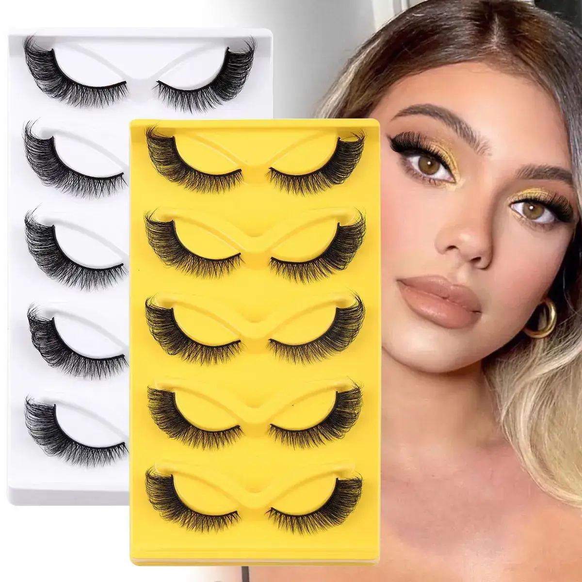 False Eyelashes Thick Natural Export Style — feature 5