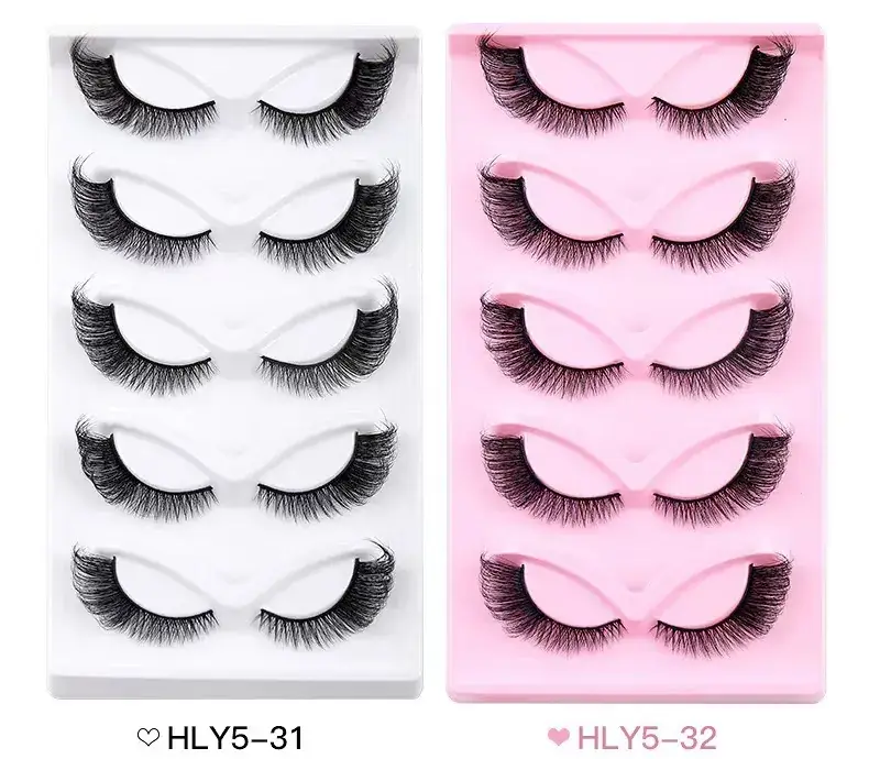 False Eyelashes Thick Natural Export Style - Image 2
