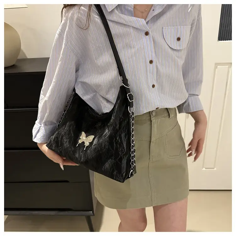 Women's Soft PU Butterfly Shoulder Bag 2024 Spring Summer - Image 9