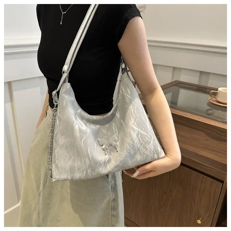 Women's Soft PU Butterfly Shoulder Bag 2024 Spring Summer — feature 14