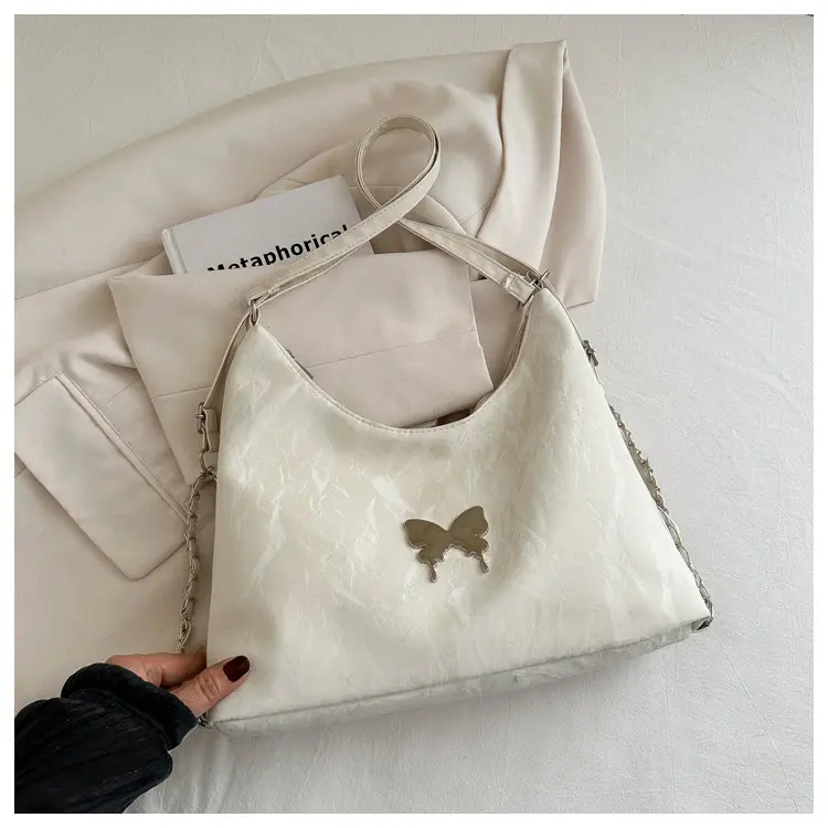 Women's Soft PU Butterfly Shoulder Bag 2024 Spring Summer - Image 2