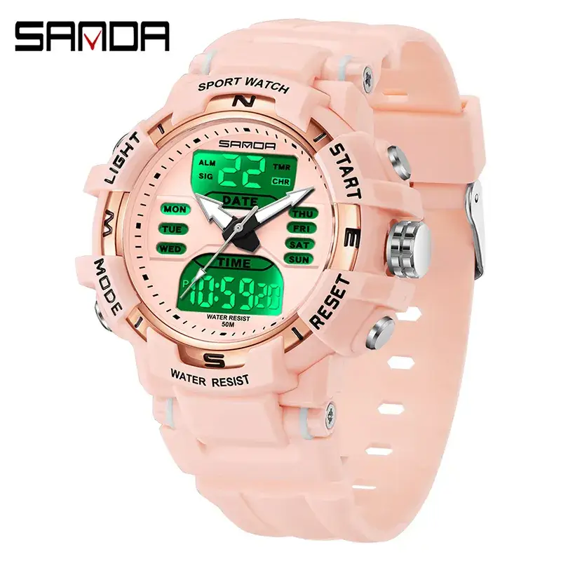 Sanda Digital Countdown Watch for Men Women Multi-Color - Image 4