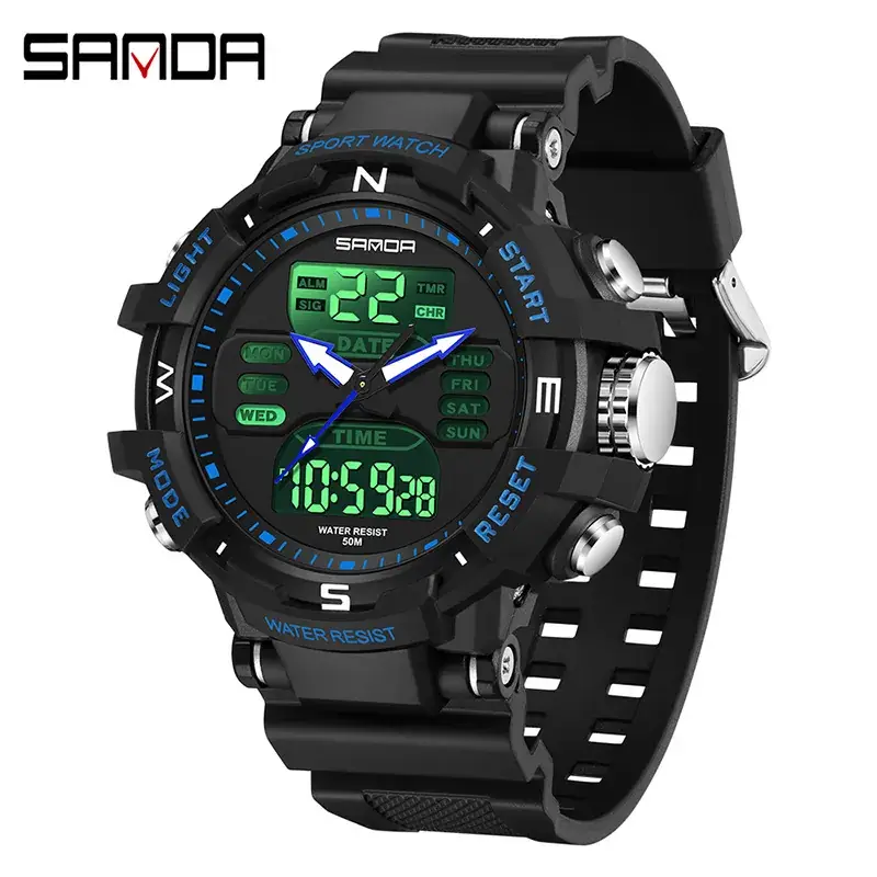Sanda Digital Countdown Watch for Men Women Multi-Color - Image 8
