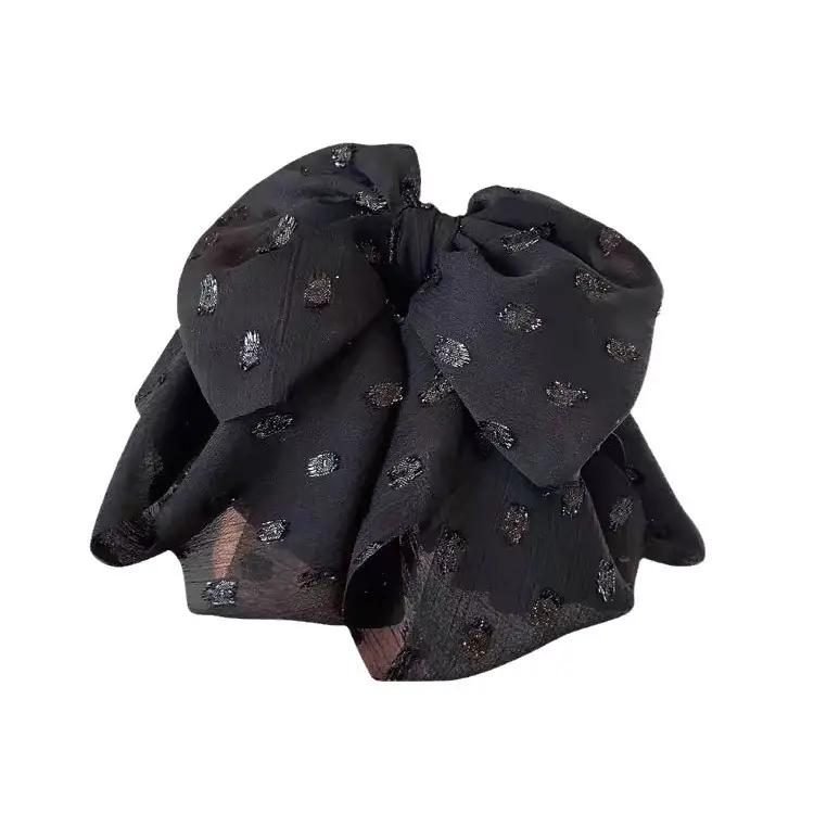 Black Star Hairpin with Bow Clip for Women