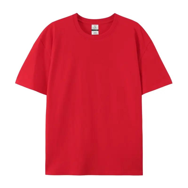 220g Combed Cotton Crew Neck T-Shirt for Men - Image 10