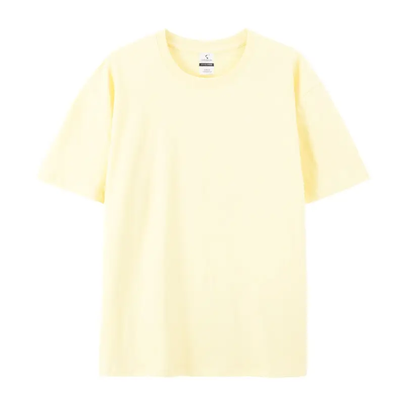 220g Combed Cotton Crew Neck T-Shirt for Men - Image 2